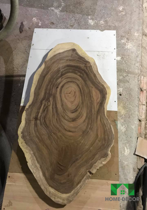 Bàn gỗ nguyên tấm có sẵn - Mẫu 6