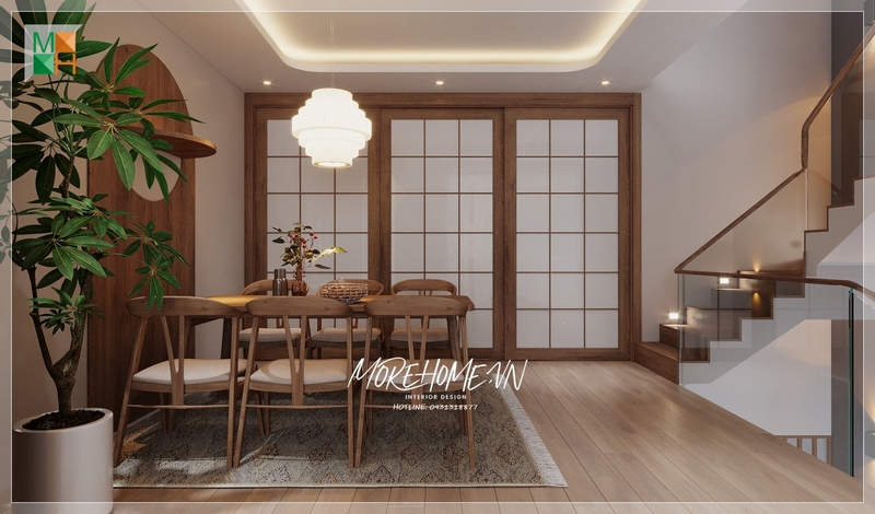 Bộ bàn ăn 6 ghế gỗ có đệm da hiện đại có tựa lưng thoải mái tiện nghi phù hợp sử dụng cho mọi độ tuổi